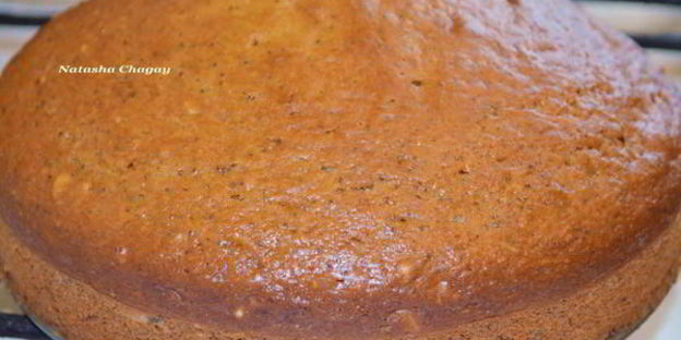 морковный кекс с орехами и маком