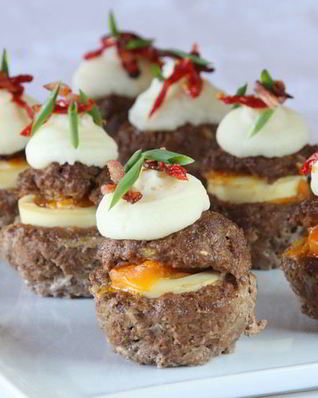 Мясные кексы из фарша