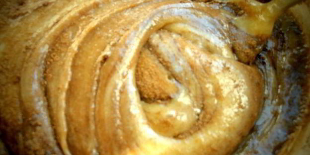 орехово-шоколадный кекс с цукатами из сметанного яблока