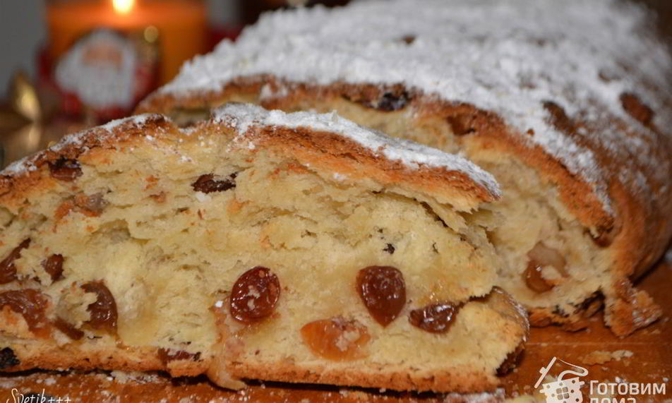 Рецепт рождественского штоллена
