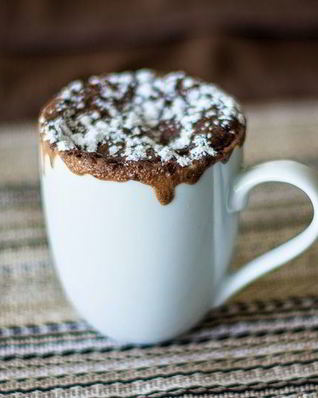 Шоколадный кекс в кружке