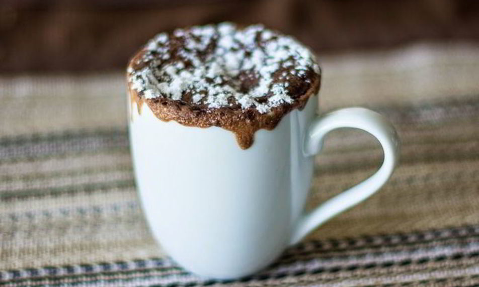 Рецепт шоколадного кекса в кружке