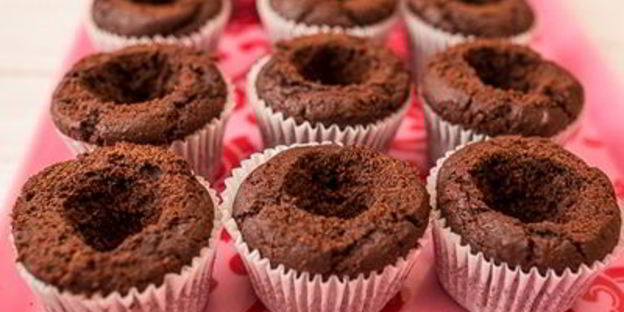 шоколадные капкейки с сюрпризом