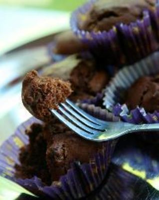 Шоколадные кексы с изюмом