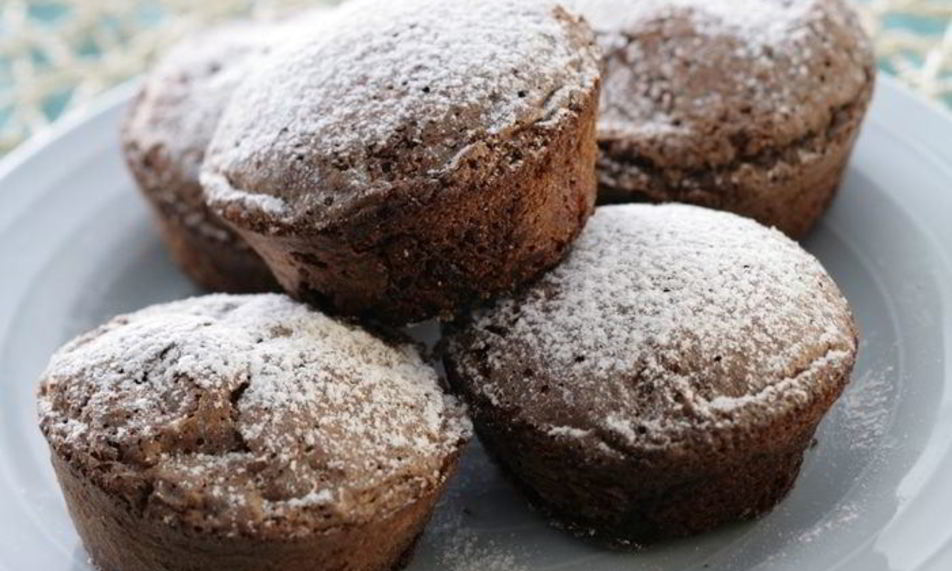 Рецепт шоколадных кексов с вишней