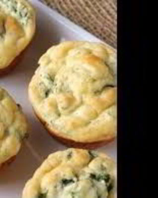 Сырные кексы с зеленью