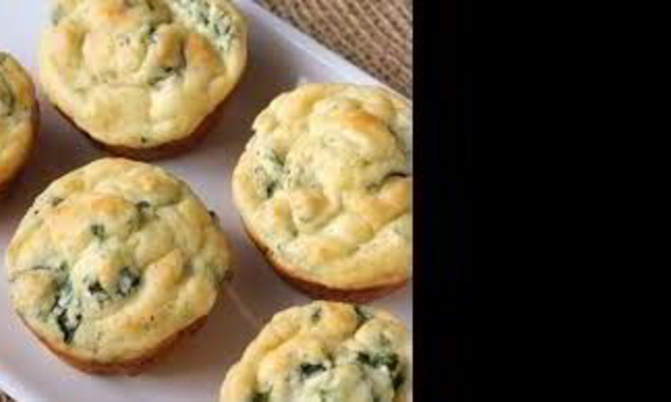 Рецепт сырных кексов с зеленью