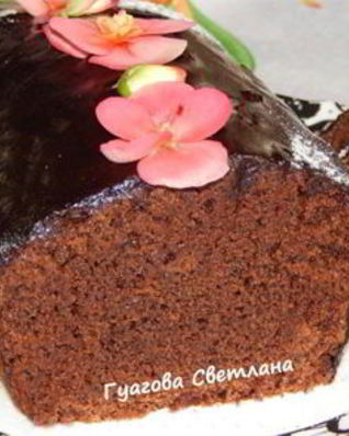 Влажный шоколадный кекс без яиц