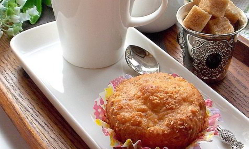 Рецепт яблочных кексов с кокосом