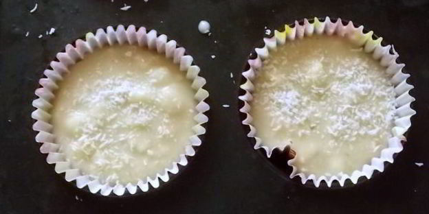 яблочные кексы с кокосом