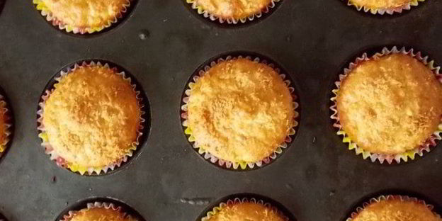 яблочные кексы с кокосом