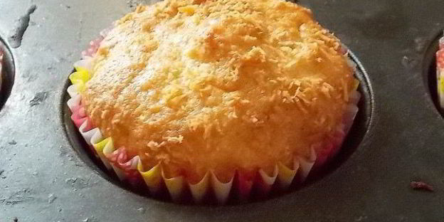 яблочные кексы с кокосом