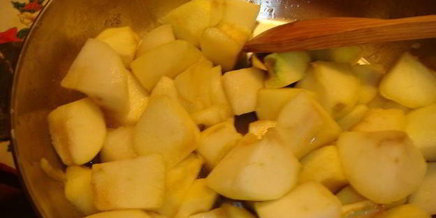 зимний яблочный кекс