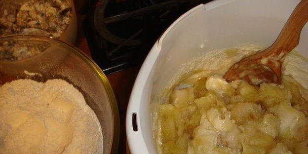 зимний яблочный кекс