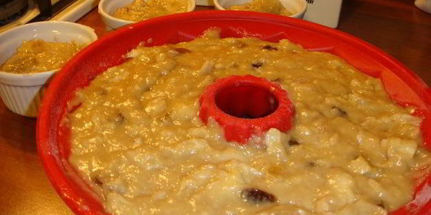 зимний яблочный кекс