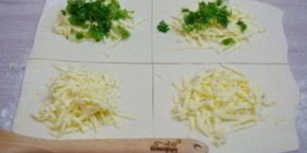 хачапури из бездрожжевого слоеного теста