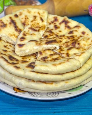 Хачапури на кефире на сковороде