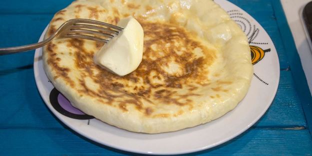 хачапури на кефире на сковороде