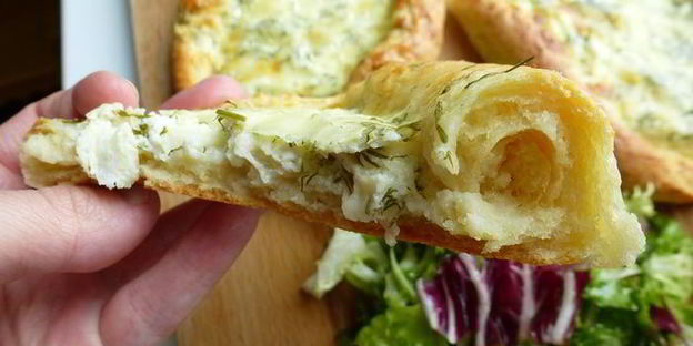 хачапури на творожном тесте