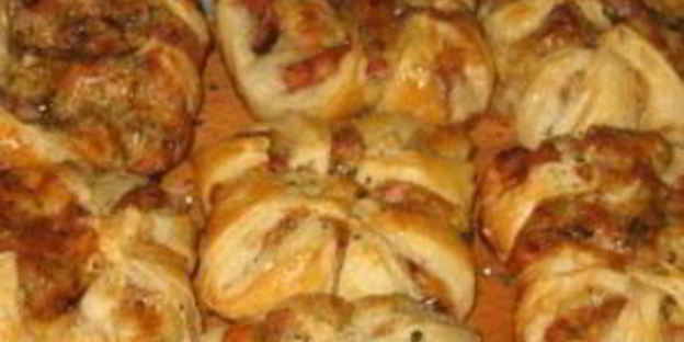 хачапури с ветчиной и сыром