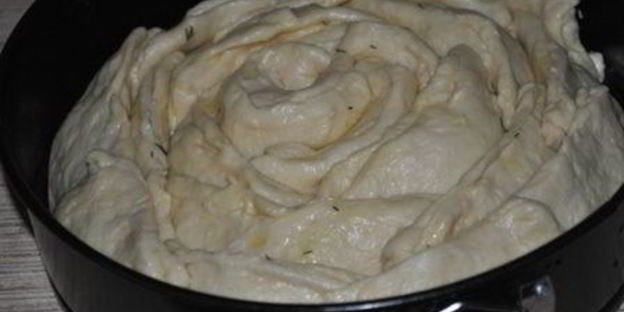 хлеб роза с сыром и укропом