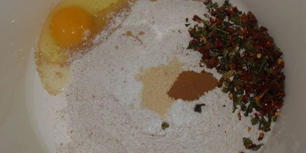 хлеб с болгарскими перцами