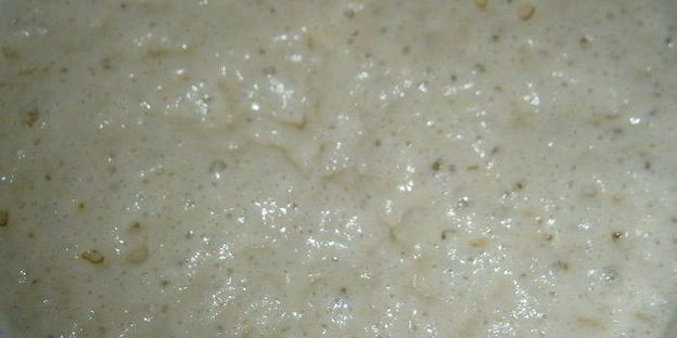 хлеб с семолиной на картофельном отваре