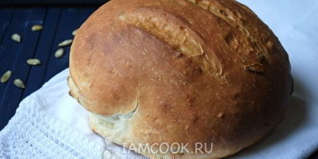 хлеб с тыквенными семечками