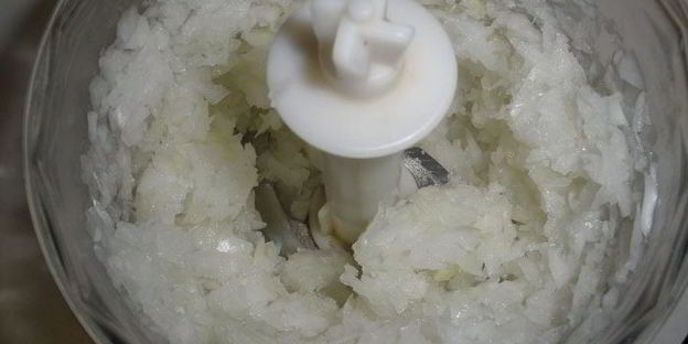 хлеб со смальцем и луком