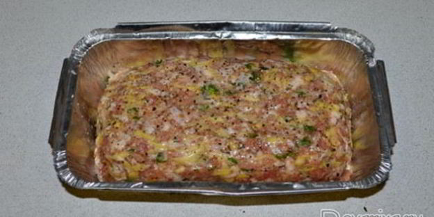 мясной хлеб с картофелем