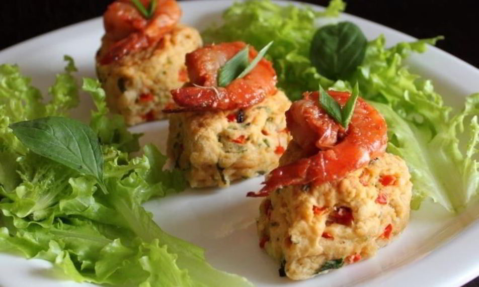 Рецепт тайских сконов с пряными креветками