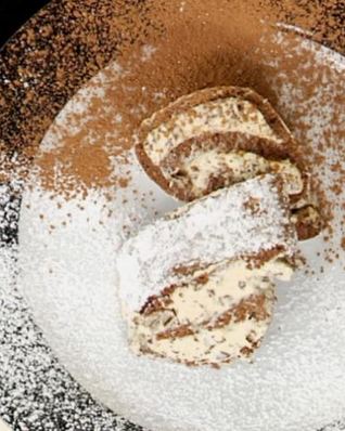 Кофейно-шоколадный рулет