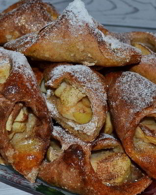 Конвертики с яблоком