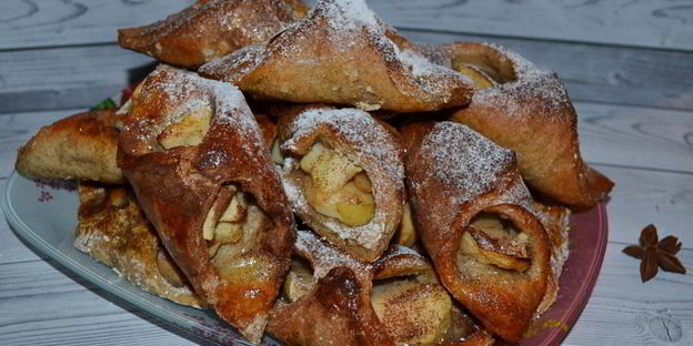 конвертики с яблоком