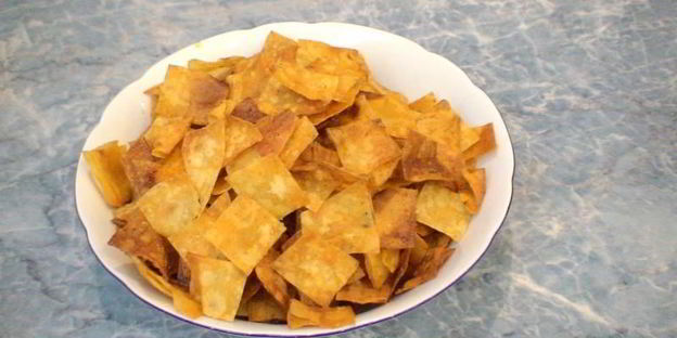 домашние чипсы из лаваша в духовке