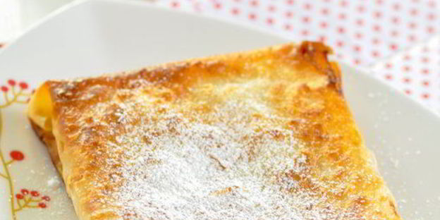 хрустящие конвертики из лаваша с фруктами