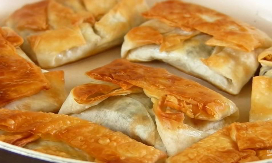 Рецепт хрустящих конвертиков из лаваша с начинкой