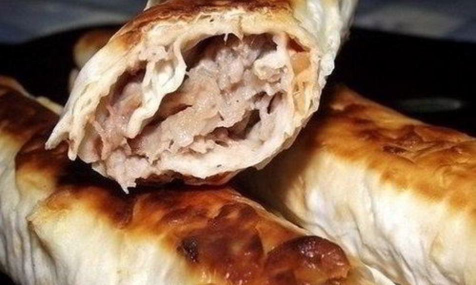 Рецепт хрустящих трубочек из лаваша с фаршем