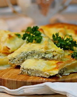 Конвертики из лаваша с творогом