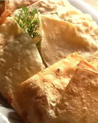 Курица с картофелем в лаваше