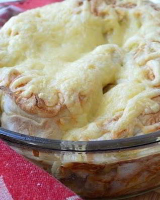 Лаваш с фаршем в духовке