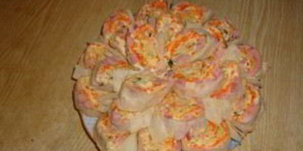 лаваш с морковью по-корейски