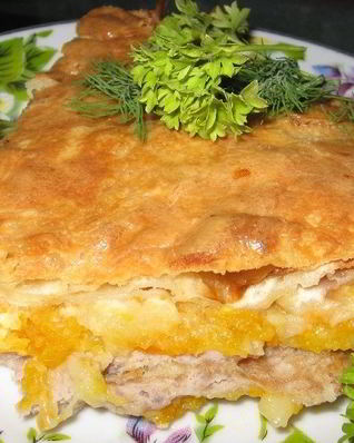 Лаваш с начинкой из фарша