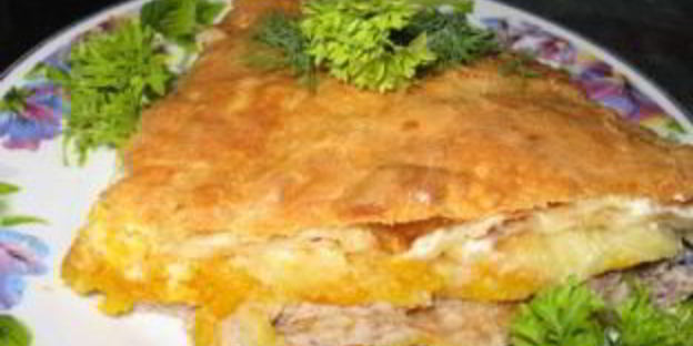 лаваш с начинкой из фарша