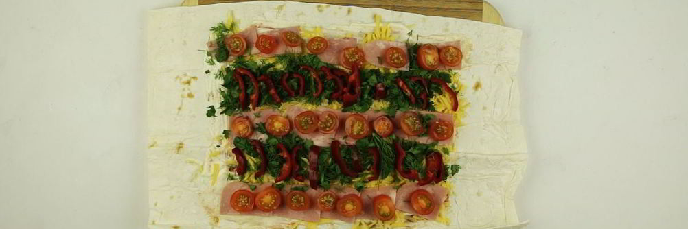 Лаваш с начинкой в духовке