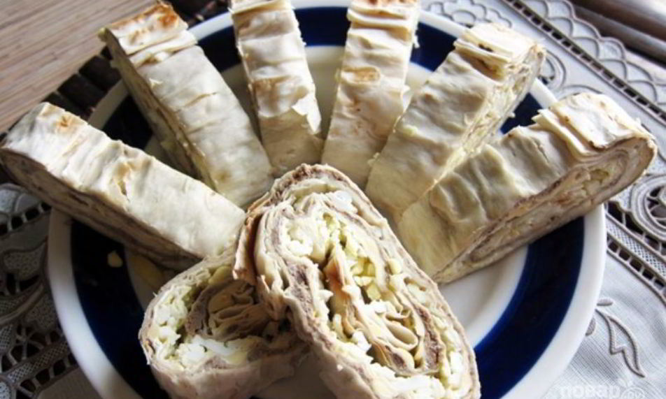 Рецепт лаваша с паштетом