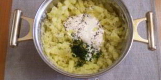 лаваш с пюре