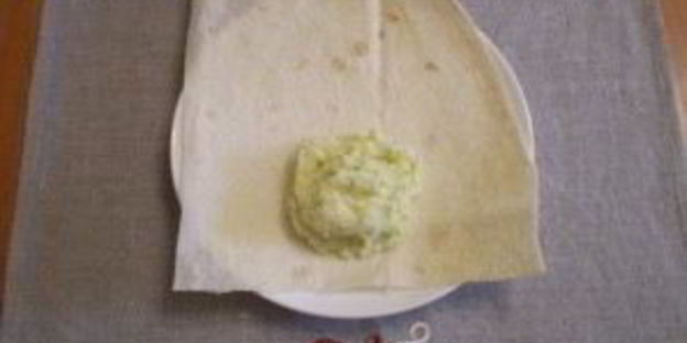 лаваш с пюре