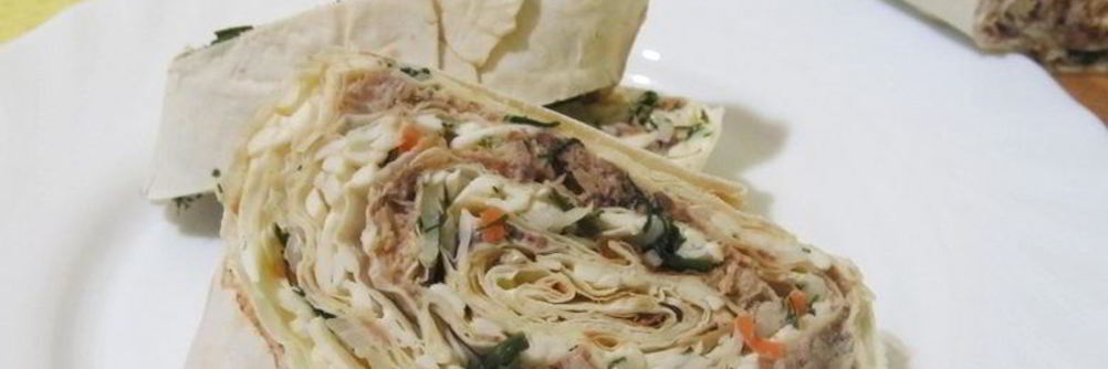 Лаваш с сардиной