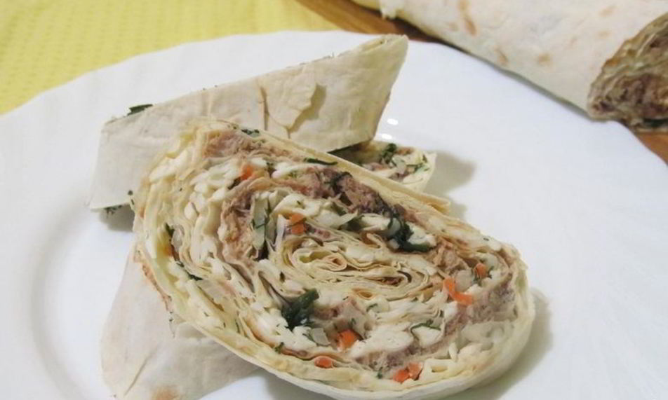 Рецепт лаваша с сардиной